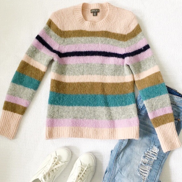 J. Crew Sweaters - J. Crew Point Sur Alpaca Blend Striped Sweater
